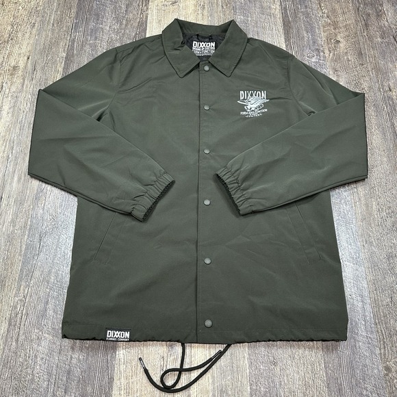 New Dixxon Flannel Co Flyer Coaches Windbreaker Men's Large Green Jacket - Picture 1 of 14